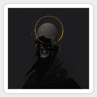 Death Mask Illustration Sticker
